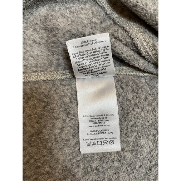 Eddie Bauer Women’s 1/4 Zip Pullover Sweater Fleece Sz M Gray EUC - Picture 16 of 16
